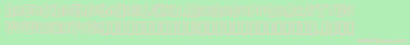 fuente Feueon – Fuentes Rosadas Sobre Fondo Verde
