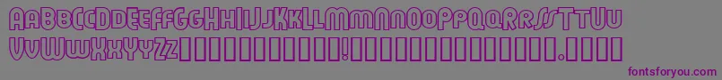 フォントFeueon – 紫色のフォント、灰色の背景