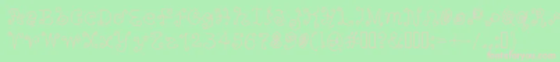 Orange ffy Font – Pink Fonts on Green Background