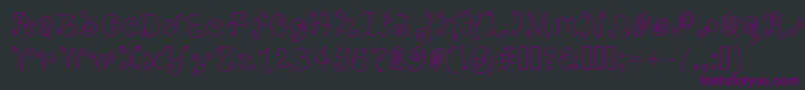 Orange ffy Font – Purple Fonts on Black Background