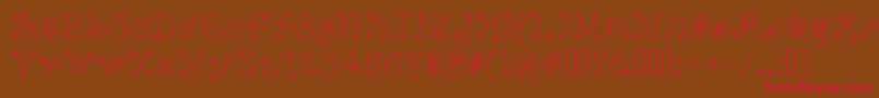 Orange ffy Font – Red Fonts on Brown Background