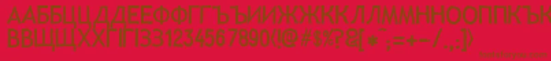 Lllisa Font – Brown Fonts on Red Background