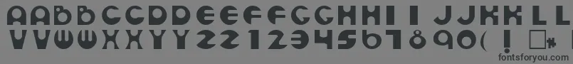 Подробнее о шрифте EsmondRegular Шрифт EsmondRegular – чёрные шрифты на сером фоне