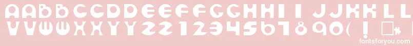 EsmondRegular Font – White Fonts on Pink Background