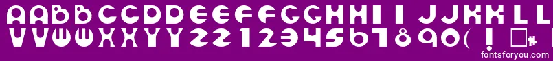 EsmondRegular Font – White Fonts on Purple Background