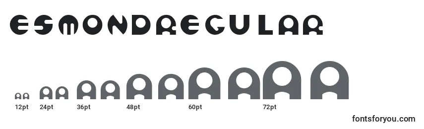 EsmondRegular Font Sizes