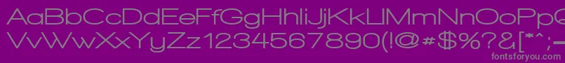 WalkwayExpandUltrabold Font – Gray Fonts on Purple Background