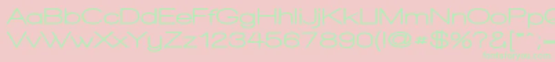 WalkwayExpandUltrabold Font – Green Fonts on Pink Background