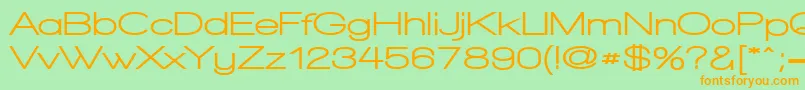 WalkwayExpandUltrabold Font – Orange Fonts on Green Background
