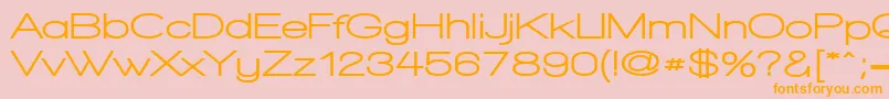 WalkwayExpandUltrabold Font – Orange Fonts on Pink Background