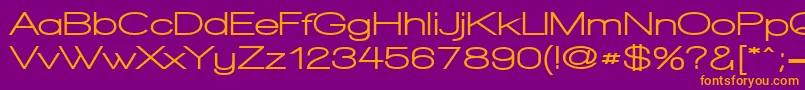 WalkwayExpandUltrabold Font – Orange Fonts on Purple Background