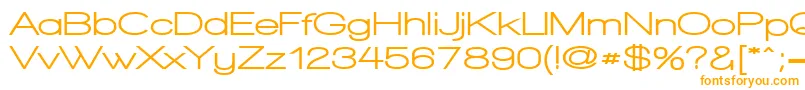WalkwayExpandUltrabold-Schriftart – Orangefarbene Schriften