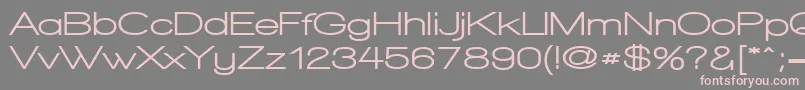 WalkwayExpandUltrabold Font – Pink Fonts on Gray Background
