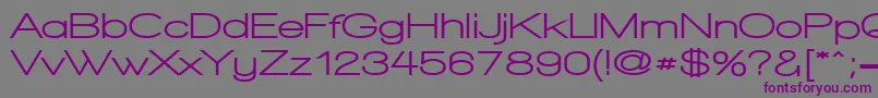 WalkwayExpandUltrabold Font – Purple Fonts on Gray Background