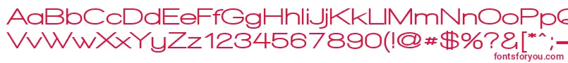 フォントWalkwayExpandUltrabold – 白い背景に赤い文字