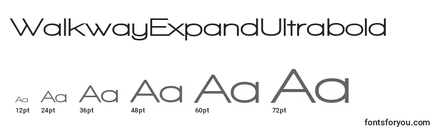 WalkwayExpandUltrabold font sizes