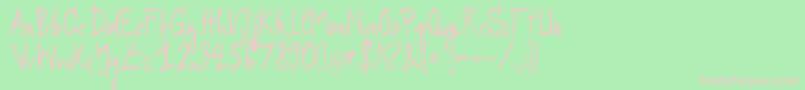 Rodek Font – Pink Fonts on Green Background