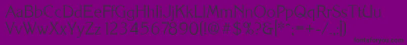 KorinthserialXlightRegular Font – Black Fonts on Purple Background