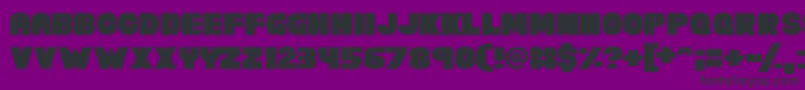 ChunkyFunks Font – Black Fonts on Purple Background