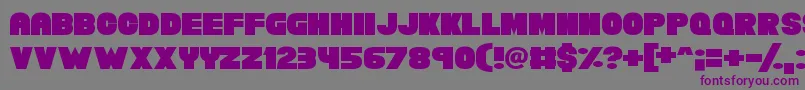 ChunkyFunks Font – Purple Fonts on Gray Background