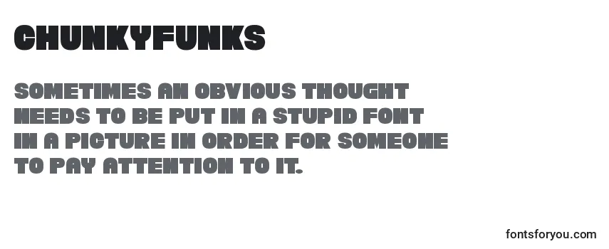 Шрифт ChunkyFunks
