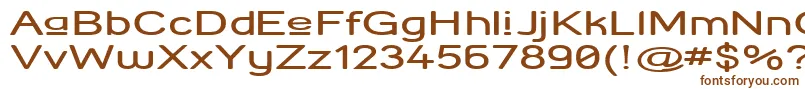 StreetCornerUpperExtend-fontti – ruskeat fontit valkoisella taustalla