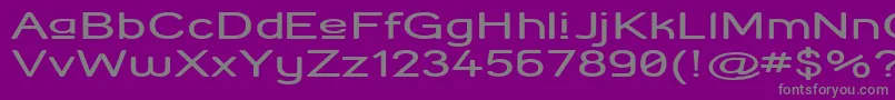 StreetCornerUpperExtend-Schriftart – Graue Schriften auf violettem Hintergrund