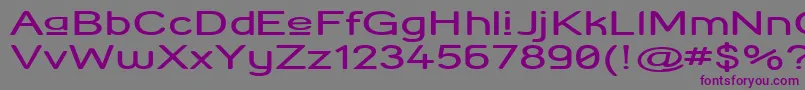StreetCornerUpperExtend Font – Purple Fonts on Gray Background