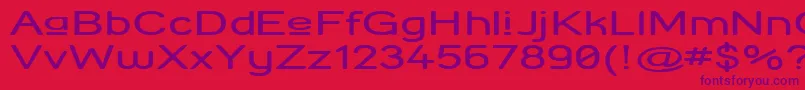 StreetCornerUpperExtend Font – Purple Fonts on Red Background