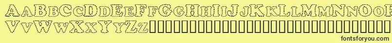 ChubbyTrail Font – Black Fonts on Yellow Background