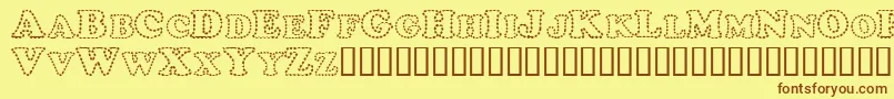 fuente ChubbyTrail – Fuentes Marrones Sobre Fondo Amarillo