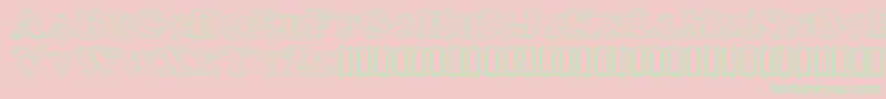 ChubbyTrail Font – Green Fonts on Pink Background