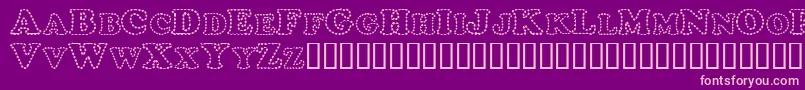 ChubbyTrail Font – Pink Fonts on Purple Background