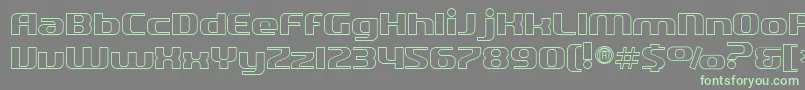 Weitere Informationen zur SfQuartziteOutline-Schriftart SfQuartziteOutline-Schriftart – Grüne Schriften auf grauem Hintergrund