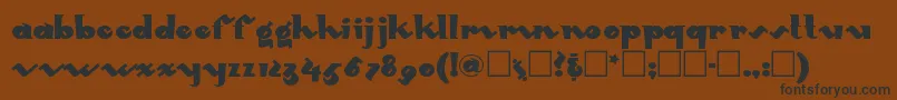 Mondored Font – Black Fonts on Brown Background