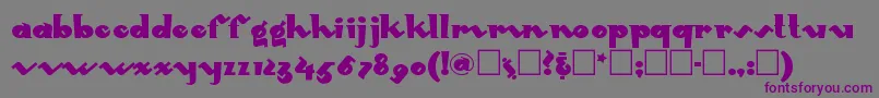 Mondored Font – Purple Fonts on Gray Background