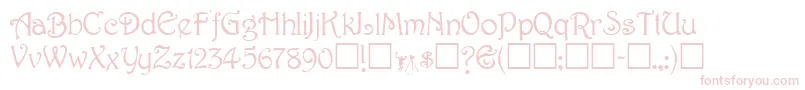TeepeeRegular Font – Pink Fonts on White Background