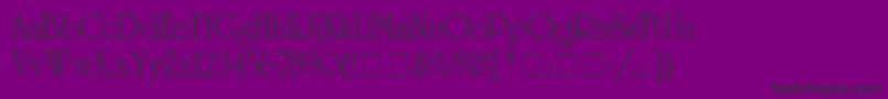 AcademiaSsi Font – Black Fonts on Purple Background