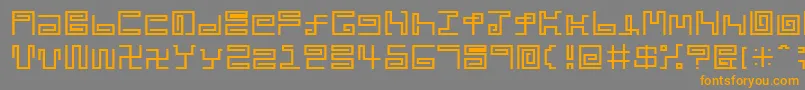 Saiba mais sobre a fonte Noodle Fonte Noodle – fontes laranjas em um fundo cinza