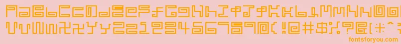More about Noodle Font Noodle Font – Orange Fonts on Pink Background