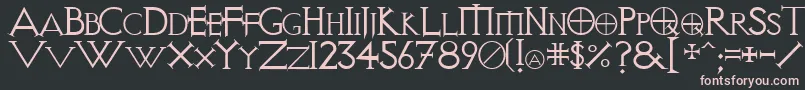 VisitationRegular Font – Pink Fonts on Black Background