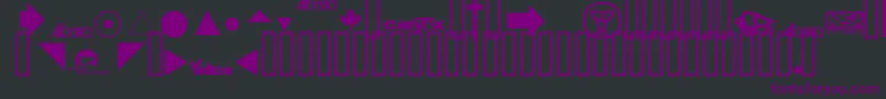 TaxFonts Font – Purple Fonts on Black Background