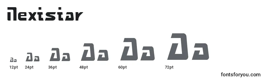 Nextstar Font Sizes