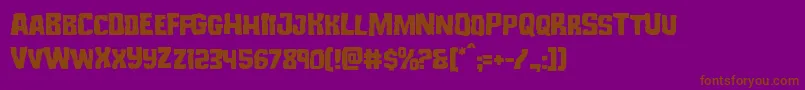 Monsterhunter-fontti – ruskeat fontit violetilla taustalla