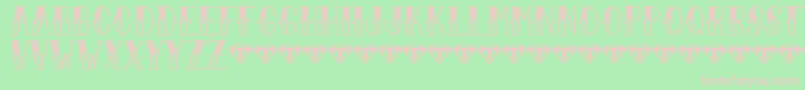 SailorLarryFancy Font – Pink Fonts on Green Background