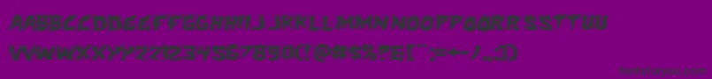 Hotkissexpand Font – Black Fonts on Purple Background