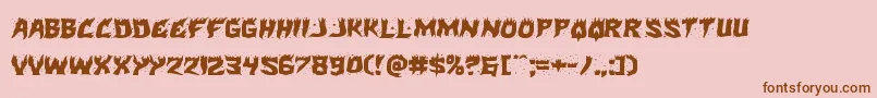fuente Hotkissexpand – Fuentes Marrones Sobre Fondo Rosa