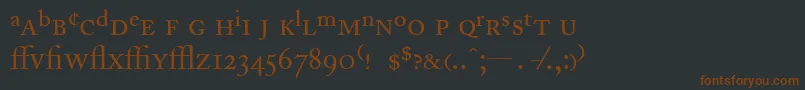 fuente AdobeCaslonRegularExpert – Fuentes Marrones Sobre Fondo Negro