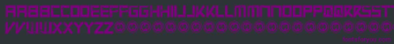 VirtualrotRegular Font – Purple Fonts on Black Background