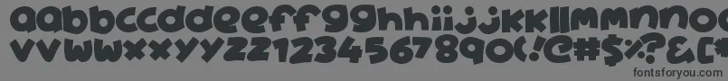 フォントAine – 黒い文字の灰色の背景